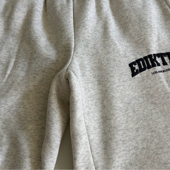 Edikted Los Angeles Sweatpants XS | Cream Wide Leg Lounge Pants NWT Resell - Picture 4 of 6